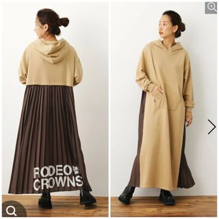 RODEO CROWNS WIDE BOWL - RodeoCrowns 美品 バックプリーツパーカーマキシワンピース