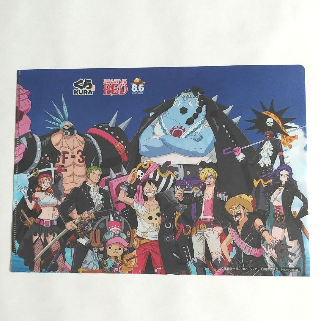 ONE PIECE(ワンピース)のワンピース くら寿司 ファイル エンタメ/ホビーのアニメグッズ(クリアファイル)の商品写真