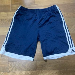 アディダス(adidas)のアディダスadidasハーフパンツXL紺白(トレーニング用品)