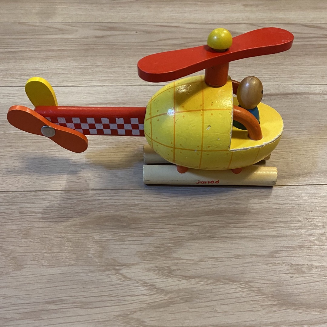 BRIO(ブリオ)の【木製おもちゃ】ブリオ　ローリングありさん　ジャノー　飛行機　玉落とし　4点 キッズ/ベビー/マタニティのおもちゃ(知育玩具)の商品写真