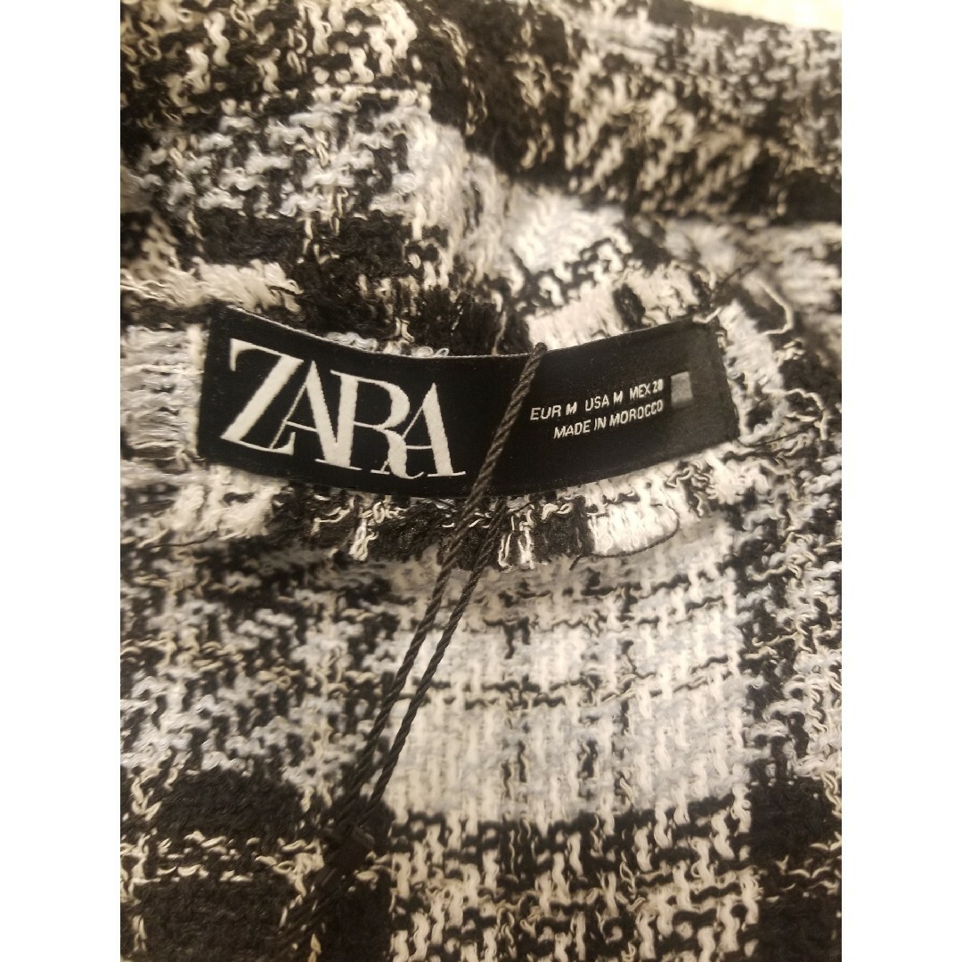 ZARA(ザラ)の【タグ付き新品未使用】Zara ツイード シャツ ジャケット レディースのトップス(シャツ/ブラウス(長袖/七分))の商品写真