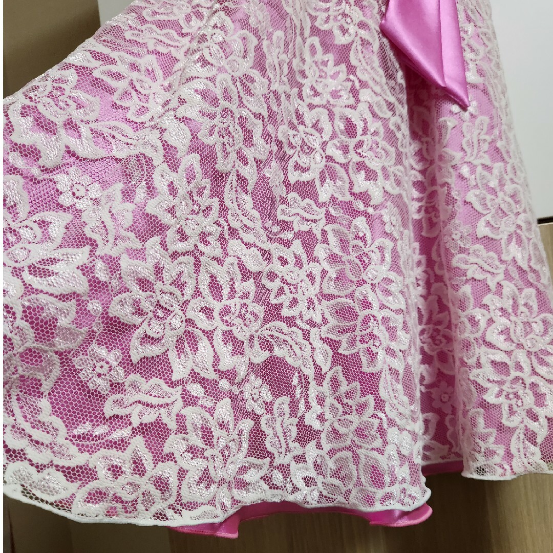 キッズドレス ピンク 120cm キッズ/ベビー/マタニティのキッズ服女の子用(90cm~)(ドレス/フォーマル)の商品写真