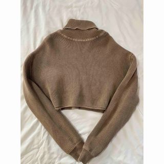 ザラ(ZARA)のZARA 2023AW cropped turtle knit ザラ　タートル(ニット/セーター)