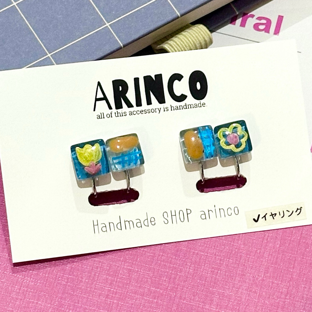 【AS019E】イヤリング ハンドメイドのアクセサリー(イヤリング)の商品写真