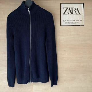 ザラ(ZARA)のZARA ザラ ドライバーズニット ジップアップカーディガン(ニット/セーター)