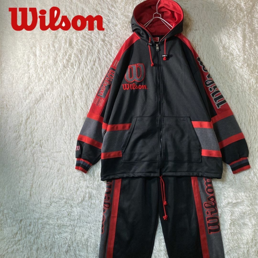 wilson(ウィルソン)の美品 90s Wilson ウィルソン トラックジャケット セットアップ XL メンズのトップス(ジャージ)の商品写真