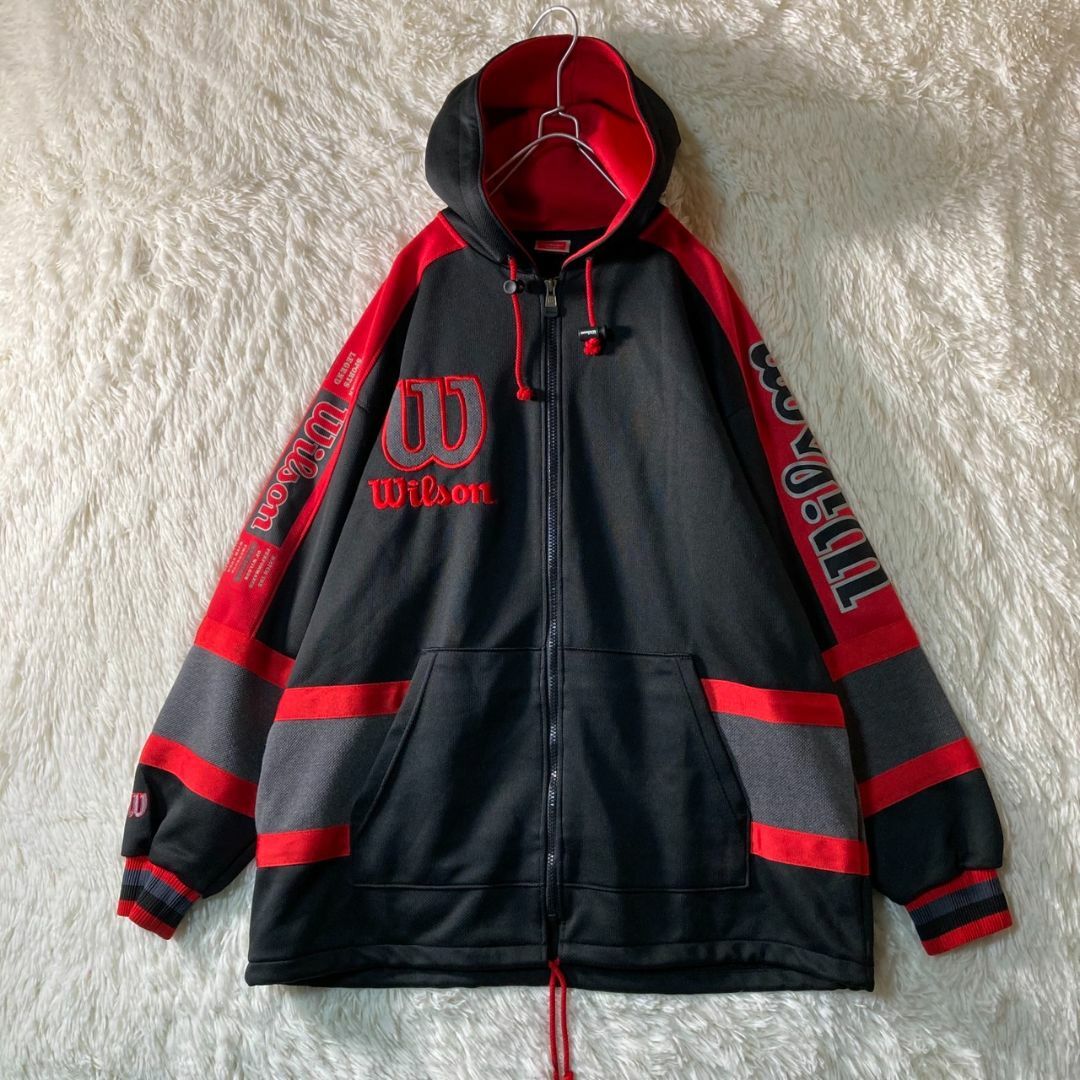 wilson(ウィルソン)の美品 90s Wilson ウィルソン トラックジャケット セットアップ XL メンズのトップス(ジャージ)の商品写真