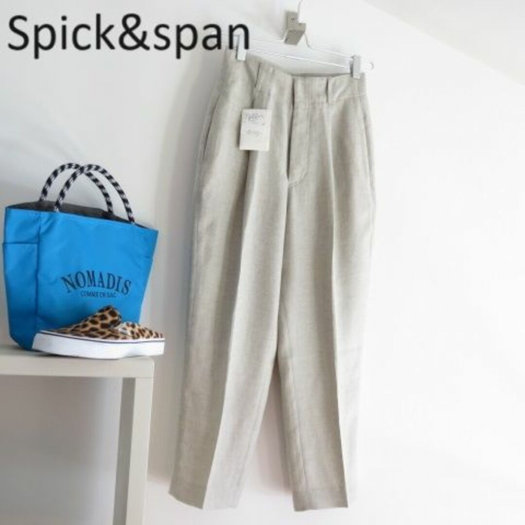 Spick & Span(スピックアンドスパン)の新品 タグ付き Spick&span スピックアンドスパン　サイズ34　パンツ レディースのパンツ(カジュアルパンツ)の商品写真