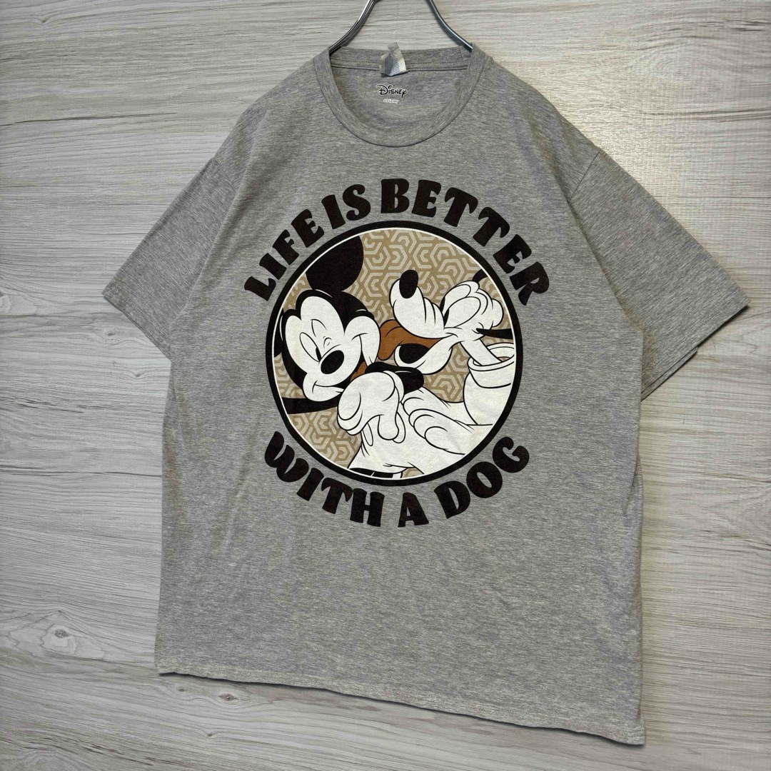 【入手困難】ディズニー　Tシャツ　XLサイズ　ミッキー　プルート　キャラクター