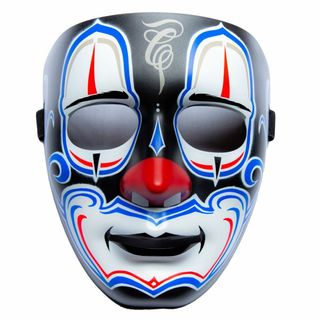 MISTER CARTOON CLOWN MASK BLACK BLUE 黒 青(小道具)