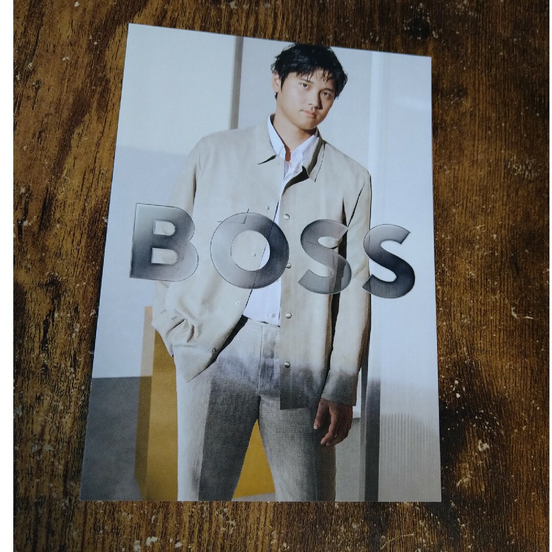 BOSS(ボス)の大谷翔平　ポストカード　BOSS エンタメ/ホビーのタレントグッズ(スポーツ選手)の商品写真
