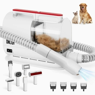 犬♡猫♡ペット用 グルーミングセット バリカン 掃除機 吸引機 大容量 2.2L(犬)