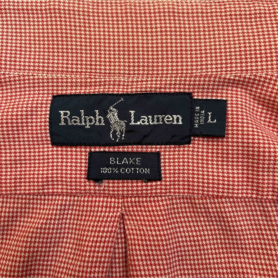 Ralph Lauren(ラルフローレン)の古着90s POLO Ralph Lauren 長袖BDシャツ チェック ピンク メンズのトップス(シャツ)の商品写真