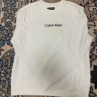 カルバンクライン(Calvin Klein)のカルバンクライン　白トレーナー(スウェット)