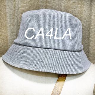 カシラ(CA4LA)の【美品】CA4LA カシラ バケットハット グレー アジャスタブル(ハット)