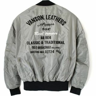 バンソン(VANSON)のバンソン(Vanson) MA-1ジャケット メンズ カーキ(装備/装具)