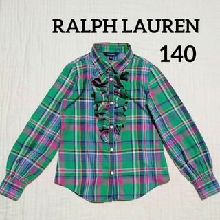 ラルフローレン(Ralph Lauren)の良品 RALPH LAUREN ラルフローレン チェック フリル ブラウス(ブラウス)