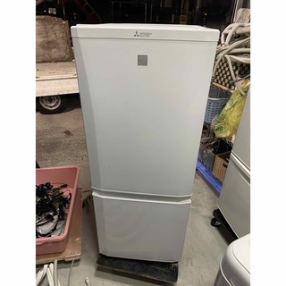 ミツビシ(三菱)のMITSUBISHI　146L冷蔵庫　MR-P15ED-KW 2019年製(冷蔵庫)
