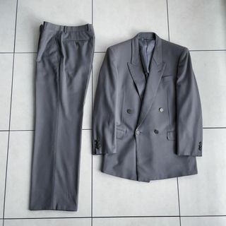 ランバン(LANVIN)の【LANVIN】 ビンテージ ダブル ブレステッド セットアップ(テーラードジャケット)