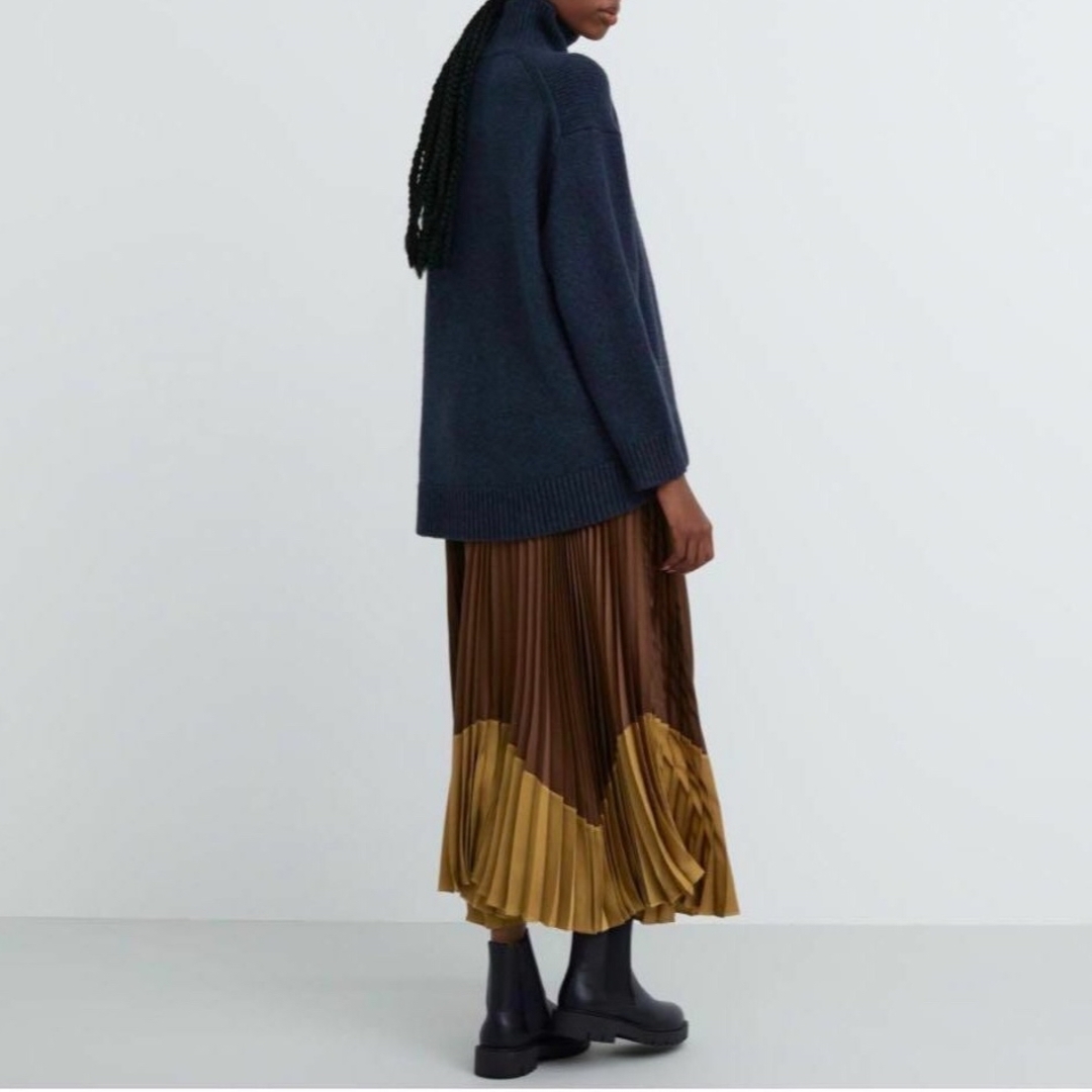 UNIQLO - 【未使用】UNIQLO:C プリーツカラーブロックスカート UNIQLO - 【未使用】UNIQLO:C プリーツカラーブロックスカート