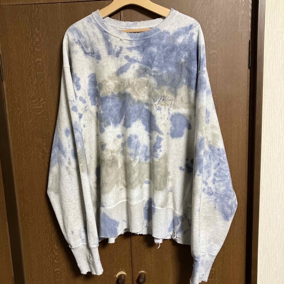 1LDK SELECT(ワンエルディーケーセレクト)のANCELLM アンセルムMARBLING SWEAT SHIRT メンズのトップス(スウェット)の商品写真