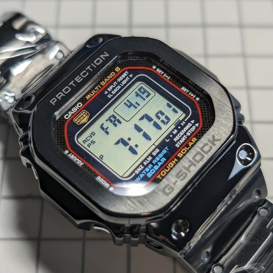 G-SHOCK(ジーショック)のG-SHOCK GWM5610 電波ソーラー フルメタルブラック メンズの時計(腕時計(デジタル))の商品写真
