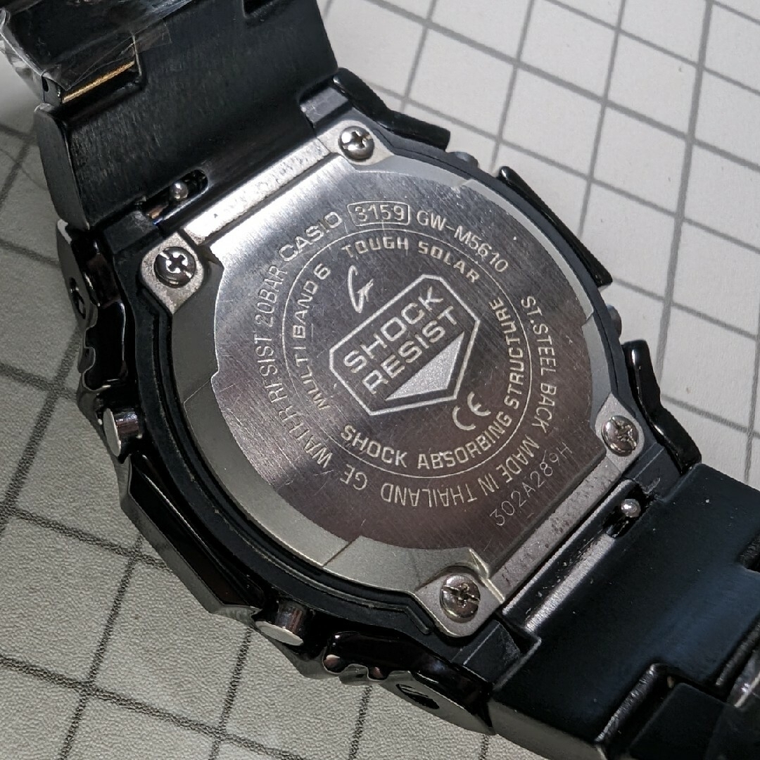 G-SHOCK(ジーショック)のG-SHOCK GWM5610 電波ソーラー フルメタルブラック メンズの時計(腕時計(デジタル))の商品写真