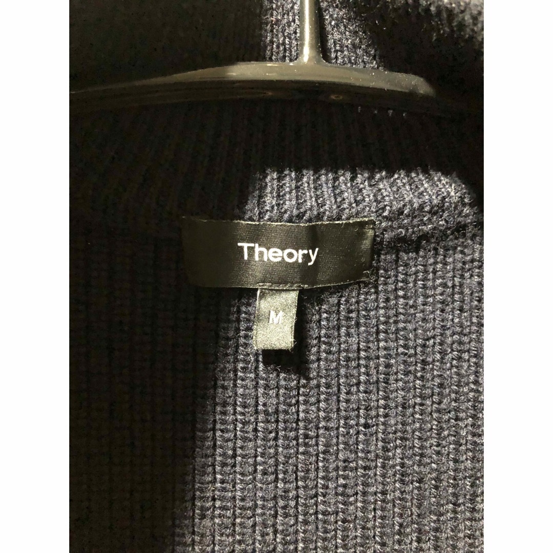 theory(セオリー)の美品 Theory セオリー ドライバーズニット ネイビー紺色Mサイズ メンズのトップス(ニット/セーター)の商品写真