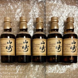 サントリー(サントリー)の5本 ミニチュアボトル 山崎 12年 50ml ミニボトル(ウイスキー)