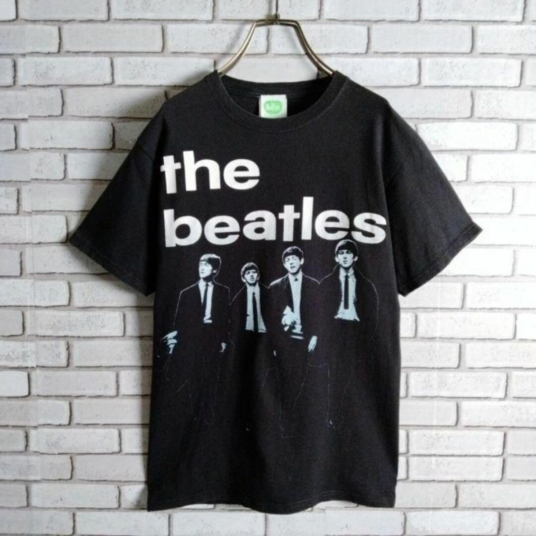 MUSIC TEE(ミュージックティー)のthe beatles☆バンドTシャツ　ミュージックTシャツ　半袖　黒　Ｓ メンズのトップス(Tシャツ/カットソー(半袖/袖なし))の商品写真