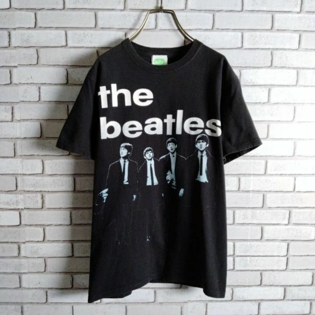 MUSIC TEE(ミュージックティー)のthe beatles☆バンドTシャツ　ミュージックTシャツ　半袖　黒　Ｓ メンズのトップス(Tシャツ/カットソー(半袖/袖なし))の商品写真