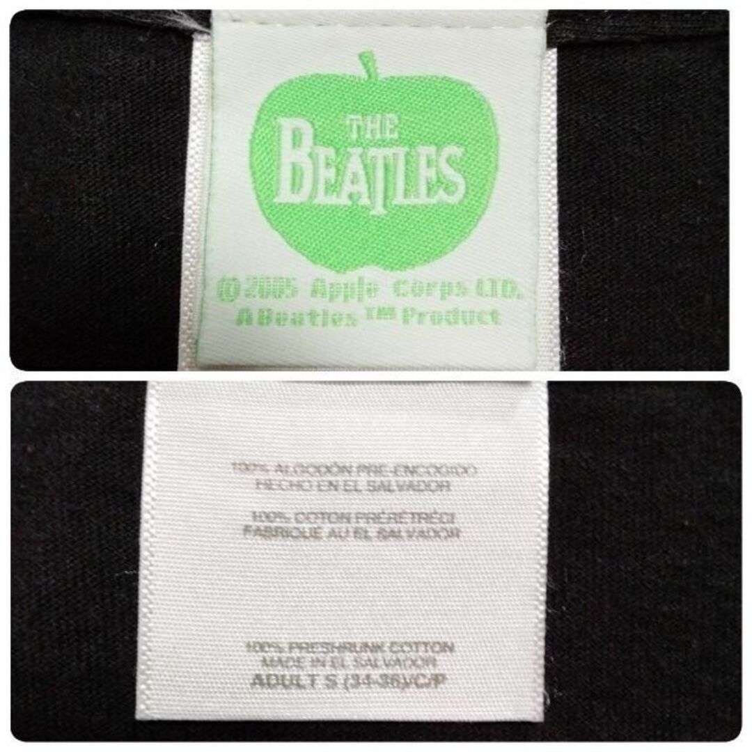 MUSIC TEE(ミュージックティー)のthe beatles☆バンドTシャツ　ミュージックTシャツ　半袖　黒　Ｓ メンズのトップス(Tシャツ/カットソー(半袖/袖なし))の商品写真