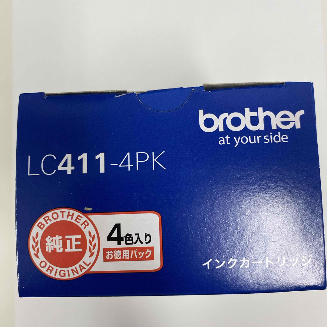 brother 純正インクカートリッジ 4色パック LC411-4PK インテリア/住まい/日用品のオフィス用品(オフィス用品一般)の商品写真