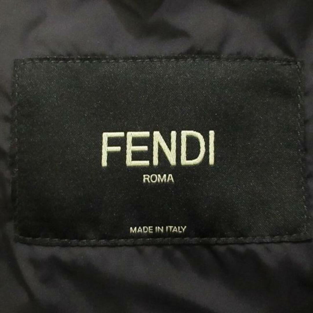 FENDI(フェンディ)のフェンディ ダウンコート サイズ48 - 黒 レディースのジャケット/アウター(ダウンコート)の商品写真