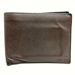 プラダ(PRADA)のプラダ 2つ折り財布 - ダークブラウン(財布)