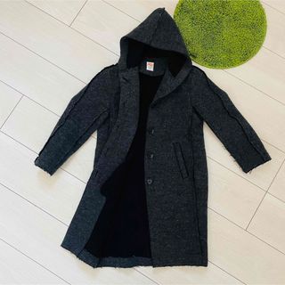 ユナイテッドアローズグリーンレーベルリラクシング(UNITED ARROWS green label relaxing)のリタジーンズ キッズ 125cm グレー ヘリンボーン コート(コート)