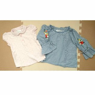 マザウェイズ(motherways)の女の子　トップス2枚セット　110(Tシャツ/カットソー)