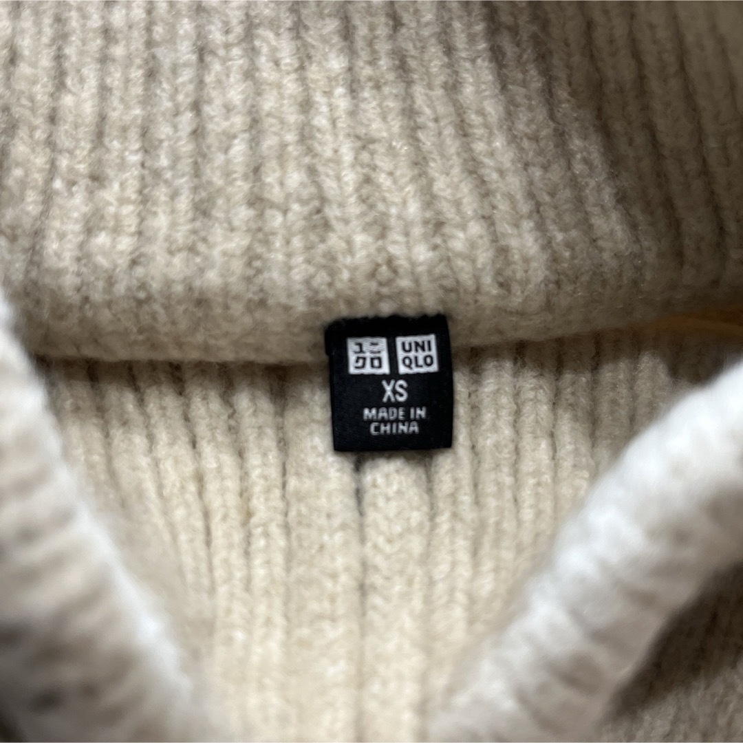 UNIQLO(ユニクロ)のスフレヤーンハーフジップセーター（長袖）男女兼用XS レディースのトップス(ニット/セーター)の商品写真