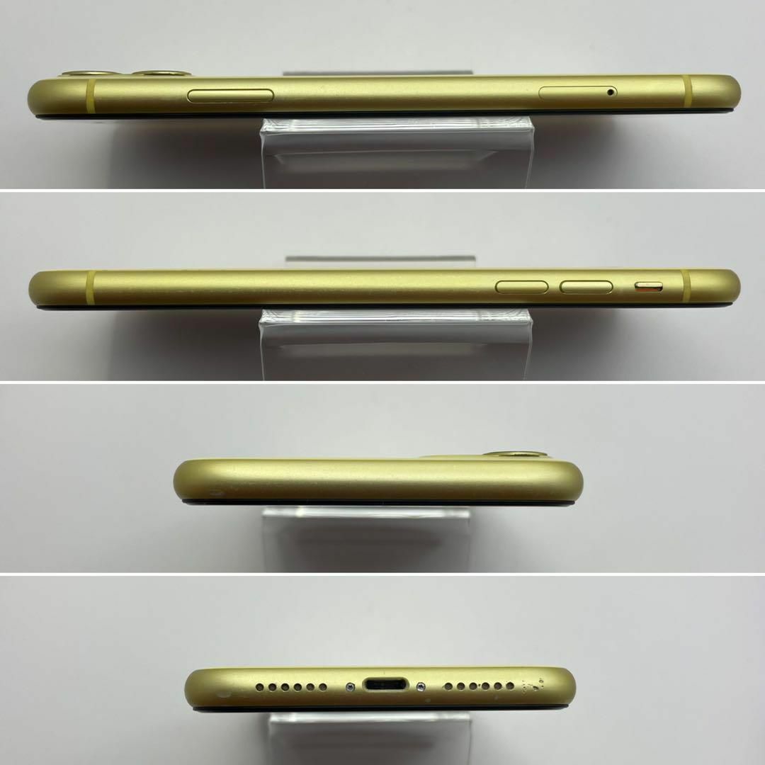 電池新品 iPhone 11 イエロー 128GB 本体 SIMフリー 完動品 スマホ/家電/カメラのスマートフォン/携帯電話(スマートフォン本体)の商品写真