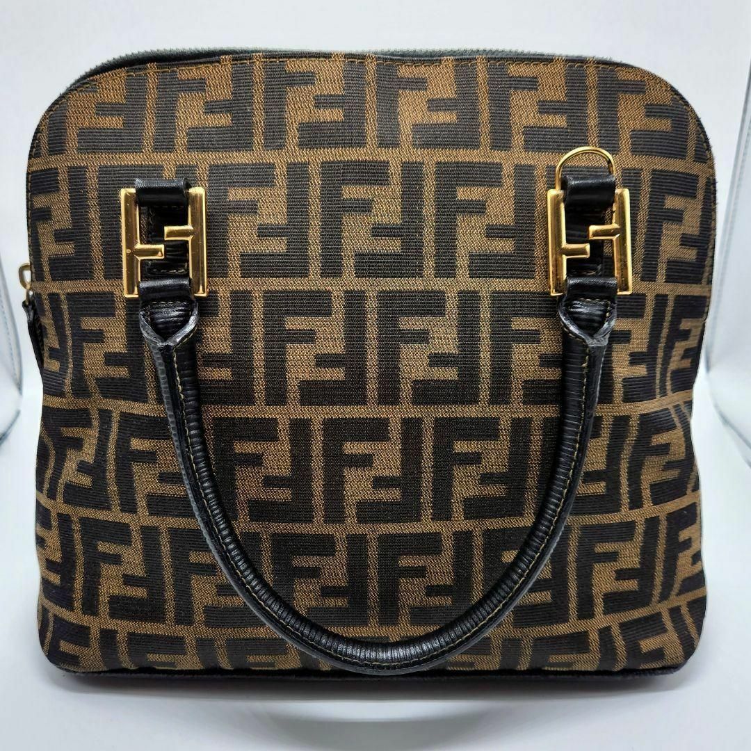 FENDI(フェンディ)の超希少 FENDI ズッカ柄 ハンドバッグ ゴールド金具 付属品付 ロゴ レディースのバッグ(ハンドバッグ)の商品写真