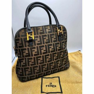 フェンディ(FENDI)の超希少 FENDI ズッカ柄 ハンドバッグ ゴールド金具 付属品付 ロゴ(ハンドバッグ)