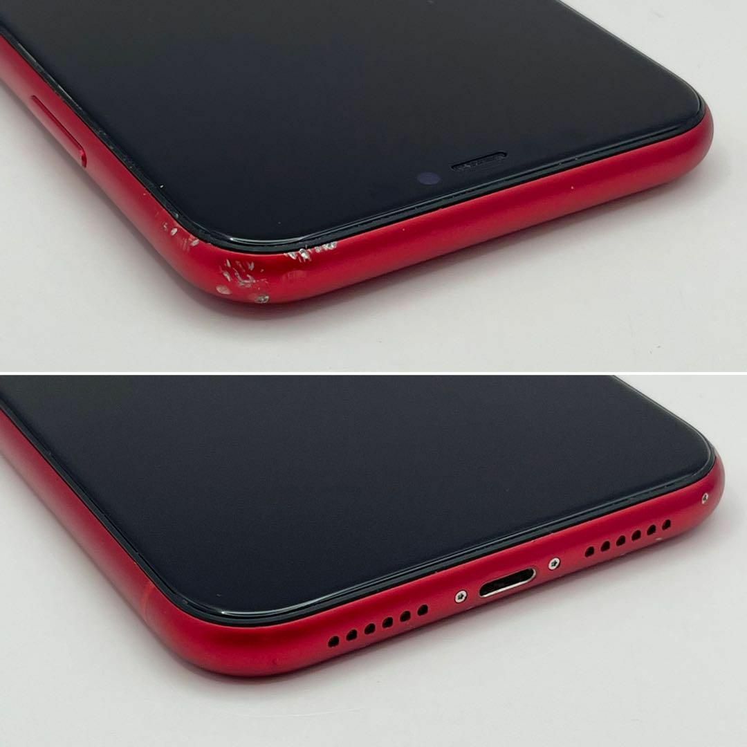 電池新品 iPhone 11 レッド 128GB 本体 SIMフリー 完動品 スマホ/家電/カメラのスマートフォン/携帯電話(スマートフォン本体)の商品写真