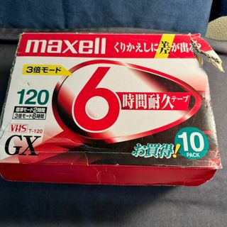 マクセル(maxell)の【未開封】maxell T-120 GX 4本  +【ジャンク】5本(その他)