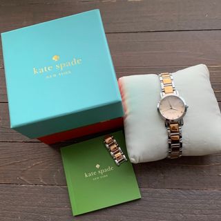 kate spade new york - 美品 ケイトスペード  腕時計 シルバー ピンクゴールド ローズゴールド