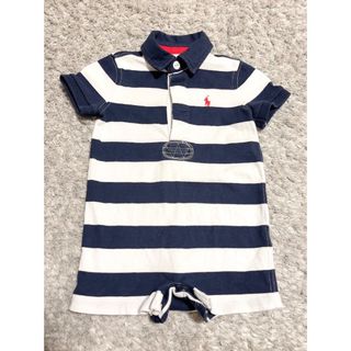 ラルフローレン(Ralph Lauren)のRalph Lauren ラルフローレン ボーダーロンパース 6m(ロンパース)