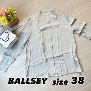 ボールジィ(Ballsey)の【美品】BALLSEY ボールジィ グレー ブラウス サイズ38 Ｍサイズ(シャツ/ブラウス(長袖/七分))