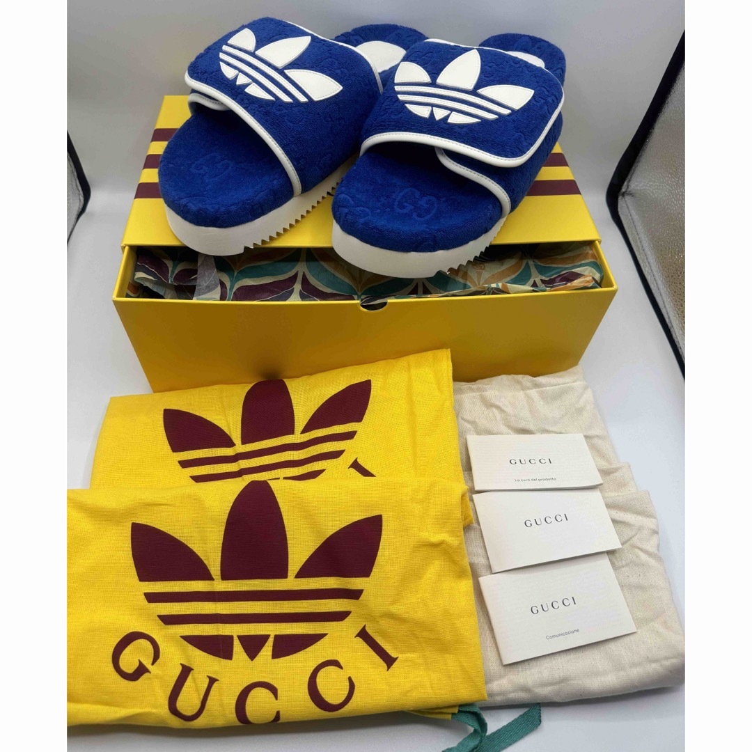 Gucci(グッチ)の新品 GUCCI adidas グッチ サンダル アディダス コラボ メンズ 9 メンズの靴/シューズ(サンダル)の商品写真