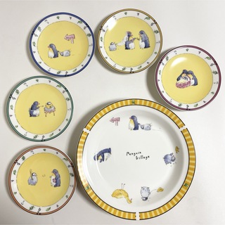 ナルミ(NARUMI)のNARUMI CHINA ナルミ チャイナ ペンギン柄 大皿 小皿 セット(食器)