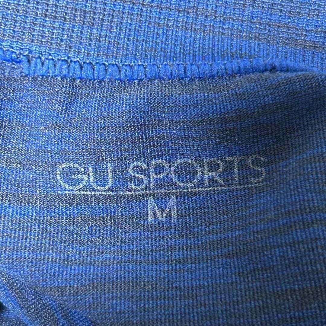 GU(ジーユー)の美品✨【GU】レギンス　スパッツ　スポーツ用　ストレッチ素材　ブルー　M スポーツ/アウトドアのランニング(ウェア)の商品写真
