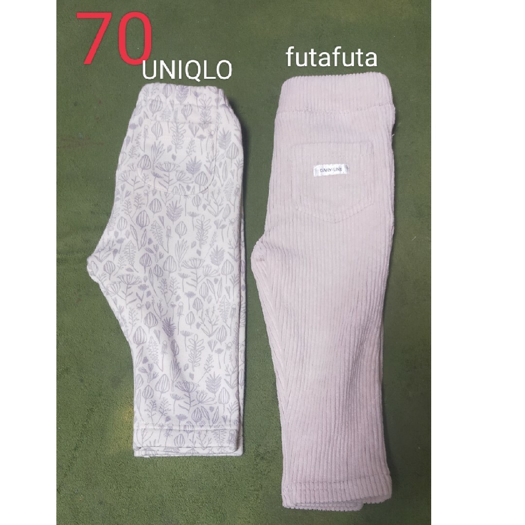 futafuta(フタフタ)のサイズ70 futafuta・UNIQLO キッズ/ベビー/マタニティのベビー服(~85cm)(パンツ)の商品写真